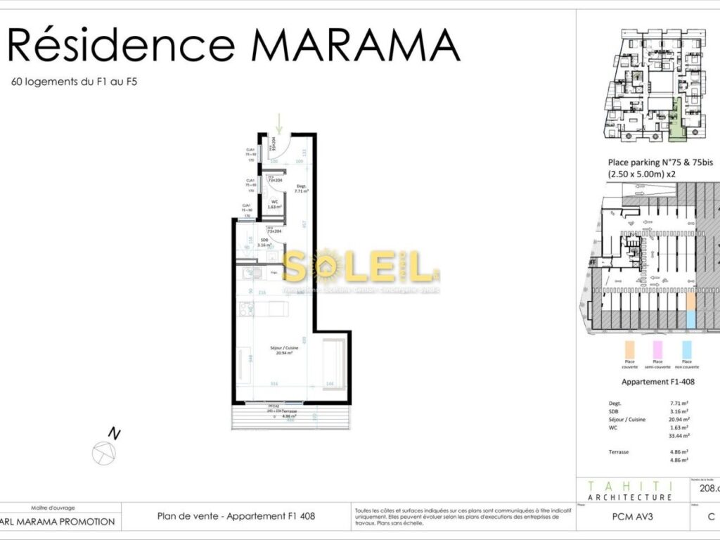 Programme Neuf Appartement F1 à Papeete